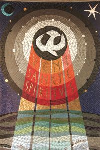 Kossowski, Adam, Veni Sancti Spiritus (1965), Mosaic at the Roman Catholic Church of St. Aloysius
